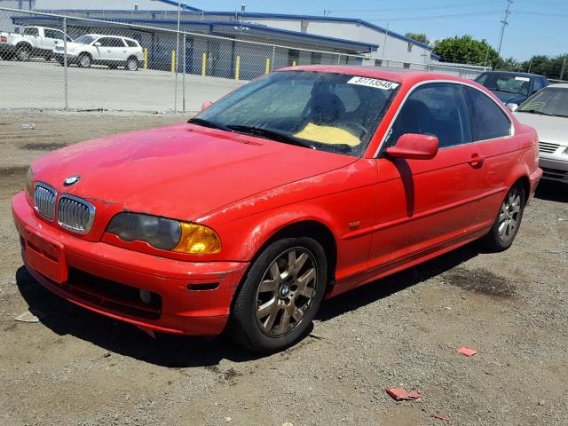 WBABM3349YJN62155 - 2000 BMW 323 CI RED photo 2