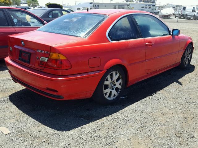 WBABM3349YJN62155 - 2000 BMW 323 CI RED photo 4