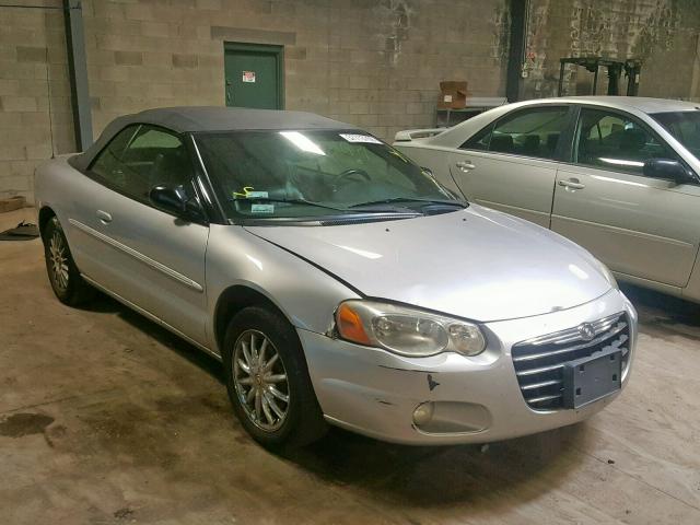 1C3EL55R04N120251 - 2004 CHRYSLER SEBRING LX SILVER photo 1