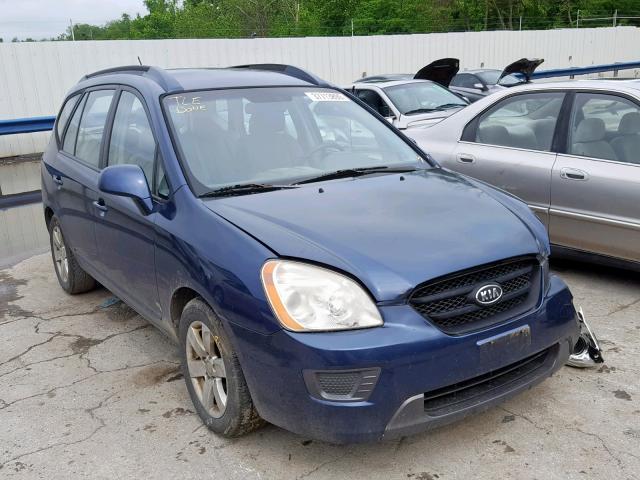 KNAFG526077104166 - 2007 KIA RONDO LX BLUE photo 1