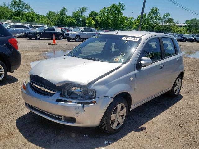 KL1TD66618B267283 - 2008 CHEVROLET AVEO BASE Gümüş foto 2