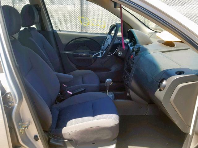 KL1TD66618B267283 - 2008 CHEVROLET AVEO BASE Gümüş foto 5