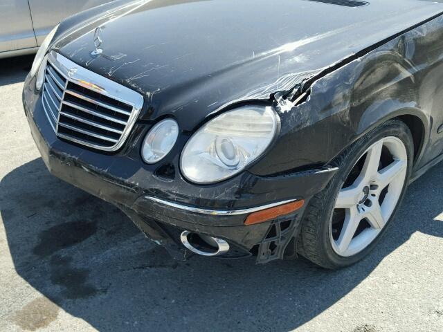 WDBUF56X99B370929 - 2009 MERCEDES-BENZ E 350 BLACK photo 9