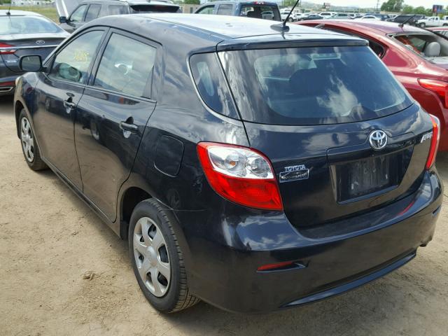 2T1KU40E59C094914 - 2009 TOYOTA COROLLA MA BLACK photo 3