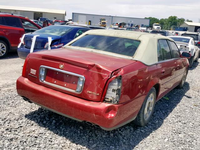 1G6KD54Y43U175183 - 2003 CADILLAC DEVILLE MAROON photo 4