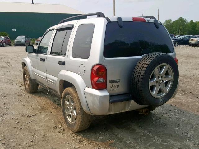 1J4GL58KX4W138067 - 2004 JEEP LIBERTY LI SILVER photo 3