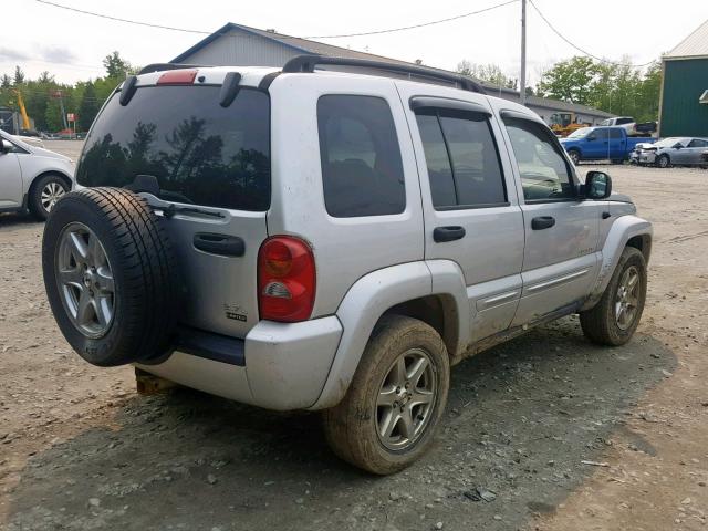 1J4GL58KX4W138067 - 2004 JEEP LIBERTY LI SILVER photo 4