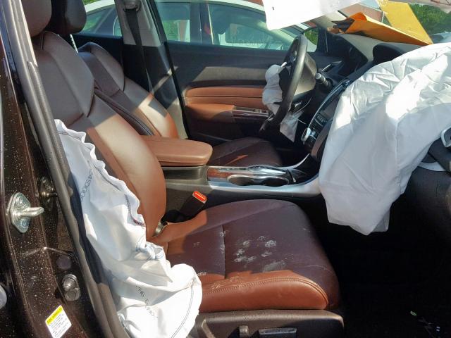 19UUB3F50GA000957 - 2016 ACURA TLX TECH BROWN photo 5