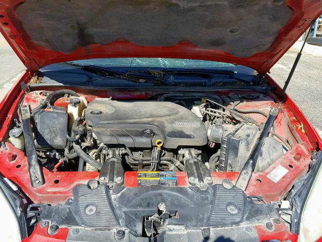 2G1WC57M291139709 - 2009 CHEVROLET IMPALA 2LT RED photo 7