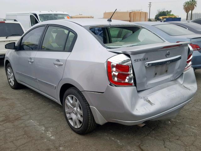 3N1AB6AP4BL633901 - 2011 NISSAN SENTRA 2.0 SILVER photo 3