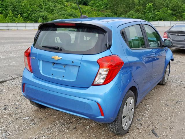 KL8CA6SA4HC766044 - 2017 CHEVROLET SPARK LS BLUE photo 4