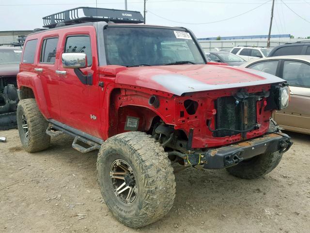 5GTDN13EX78195979 - 2007 HUMMER H3 RED photo 1