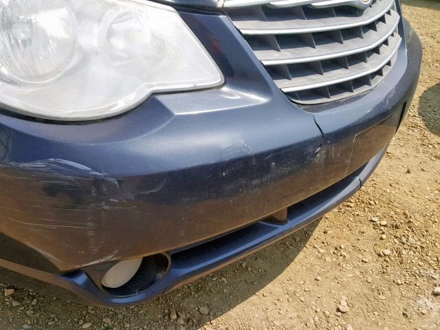 1C3LC56RX8N203603 - 2008 CHRYSLER SEBRING TO BLUE photo 9