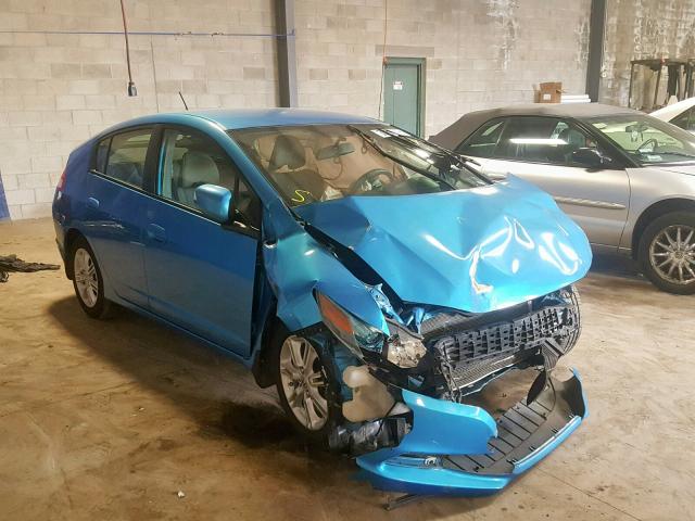 JHMZE2H76AS022966 - 2010 HONDA INSIGHT EX BLUE photo 1