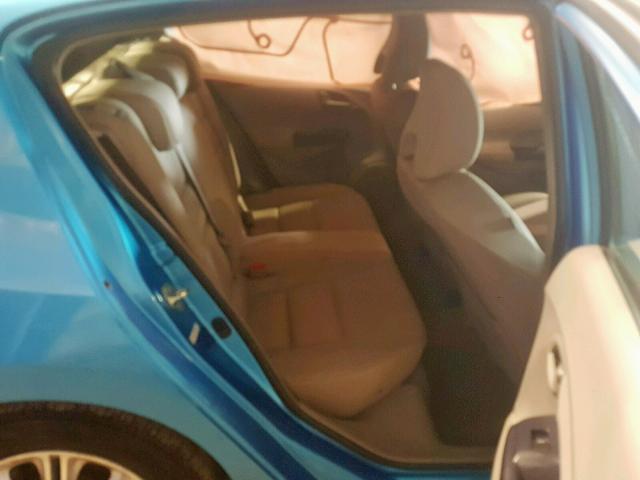 JHMZE2H76AS022966 - 2010 HONDA INSIGHT EX BLUE photo 6