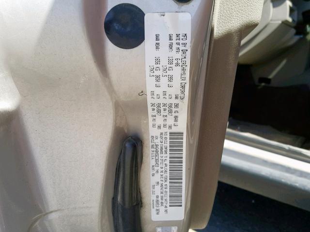 1J8HG48N56C366459 - 2006 JEEP COMMANDER 金色 照片 10
