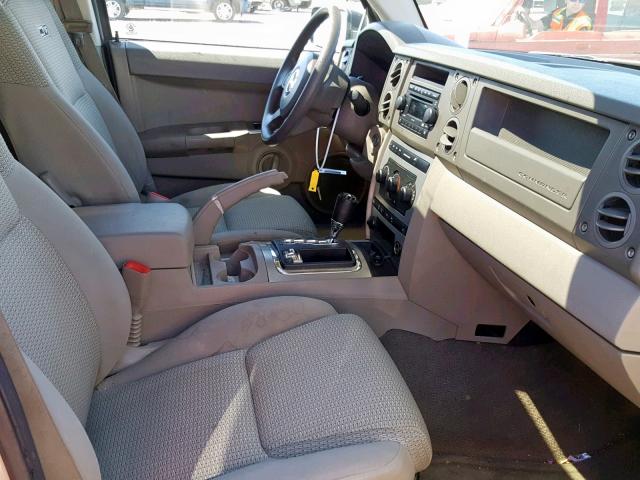 1J8HG48N56C366459 - 2006 JEEP COMMANDER 金色 照片 5