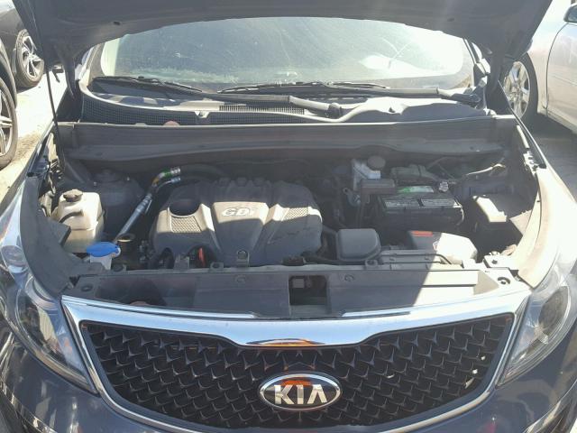 KNDPB3AC9G7819819 - 2016 KIA SPORTAGE L BLUE photo 7