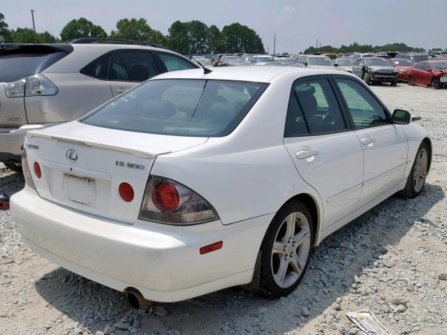 JTHBD192420034483 - 2002 LEXUS IS 300 WHITE photo 4