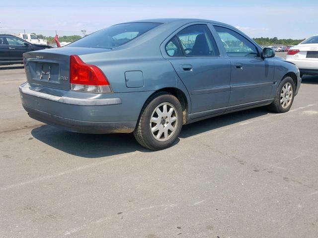 YV1RS61R322132818 - 2002 VOLVO S60 BLUE photo 4