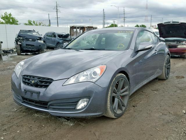 KMHHU6KH7BU057705 - 2011 HYUNDAI GENESIS CO GRAY photo 2