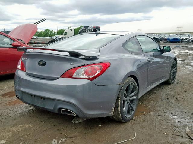 KMHHU6KH7BU057705 - 2011 HYUNDAI GENESIS CO GRAY photo 4