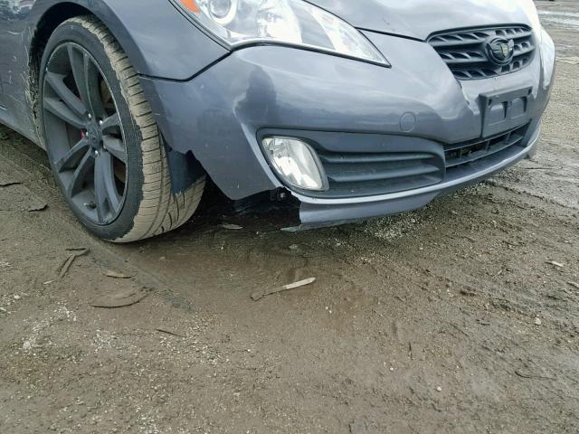 KMHHU6KH7BU057705 - 2011 HYUNDAI GENESIS CO GRAY photo 9