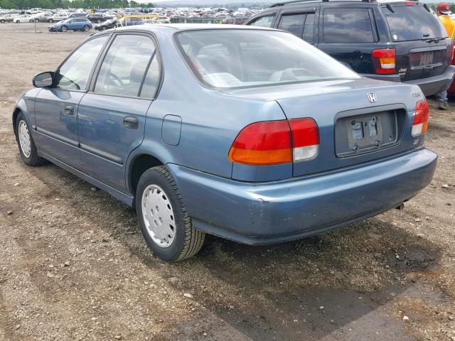 JHMEJ6520VS024924 - 1997 HONDA CIVIC DX BLUE photo 3