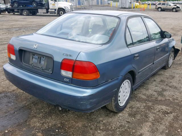 JHMEJ6520VS024924 - 1997 HONDA CIVIC DX BLUE photo 4