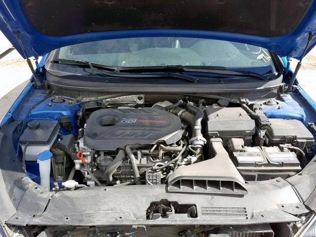 5NPE34AB4JH633979 - 2018 HYUNDAI SONATA SPO BLUE photo 7