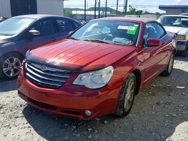 1C3LC55R18N157225 - 2008 CHRYSLER SEBRING TO RED photo 2