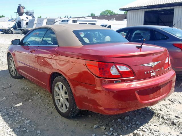 1C3LC55R18N157225 - 2008 CHRYSLER SEBRING TO RED photo 3