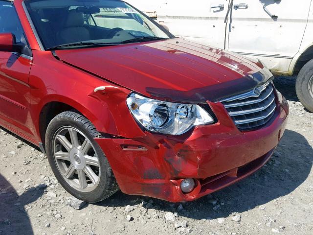 1C3LC55R18N157225 - 2008 CHRYSLER SEBRING TO RED photo 9