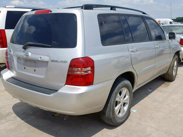 JTEGF21A720038145 - 2002 TOYOTA HIGHLANDER SILVER photo 4