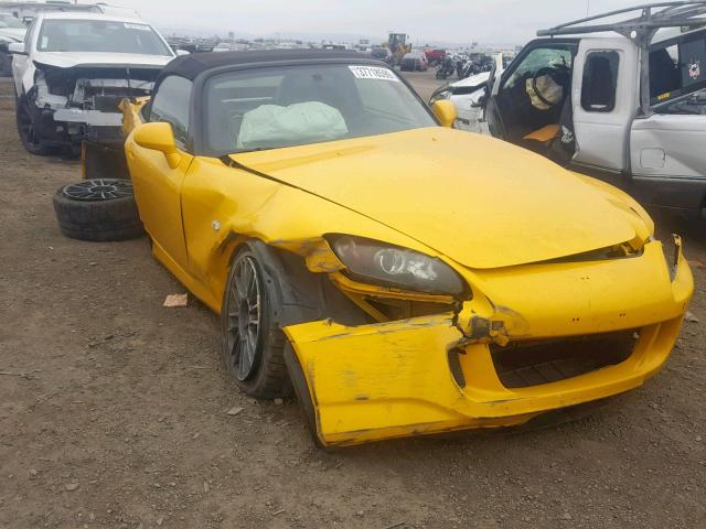 JHMAP21404S001221 - 2004 HONDA S2000 YELLOW photo 1