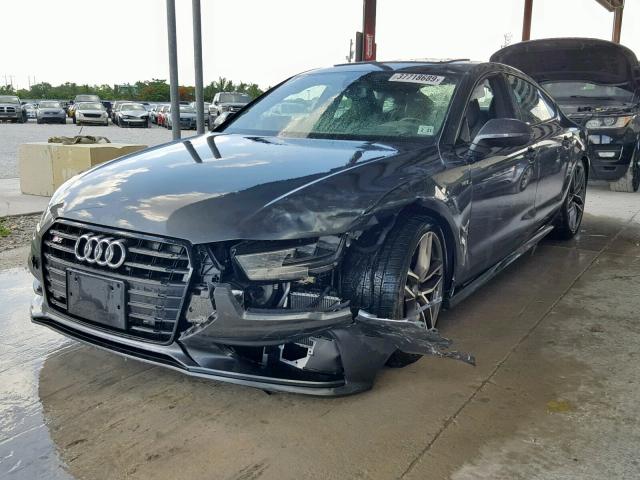 WAUW2AFC7GN113904 - 2016 AUDI S7 PRESTIG GRAY photo 2