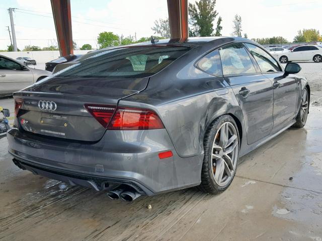 WAUW2AFC7GN113904 - 2016 AUDI S7 PRESTIG GRAY photo 4