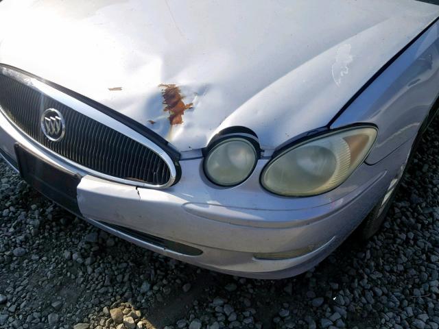 2G4WD562651277361 - 2005 BUICK LACROSSE C SILVER photo 9