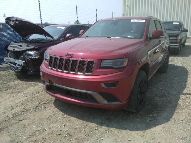 1C4RJFCM2FC203579 - 2015 JEEP GRAND CHER RED photo 2