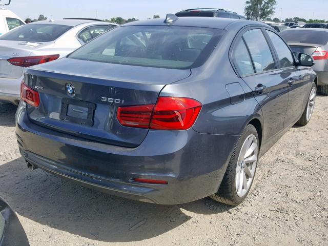 WBA8E5G54JNV01946 - 2018 BMW 320 XI GRAY photo 4