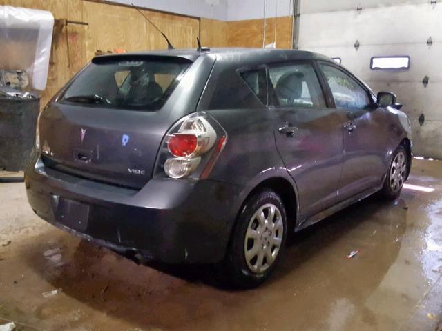 5Y2SP67049Z414484 - 2009 PONTIAC VIBE GRAY photo 4