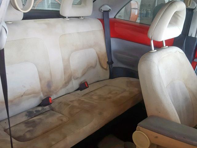 3VWCS21C41M402028 - 2001 VOLKSWAGEN NEW BEETLE Կարմիր լուսանկար 6