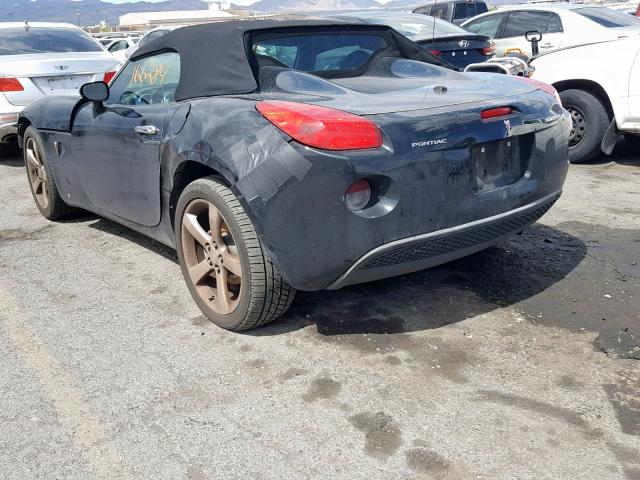 1G2MB35B66Y114803 - 2006 PONTIAC SOLSTICE BLACK photo 3