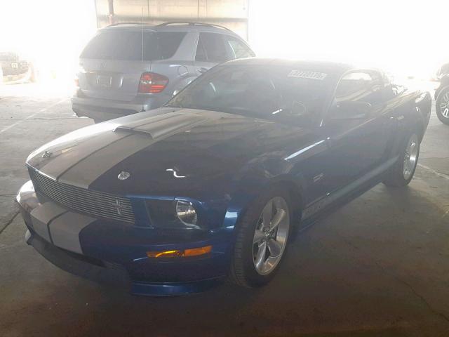 1ZVHT82H485133786 - 2008 FORD MUSTANG GT BLUE photo 2