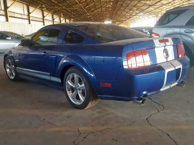 1ZVHT82H485133786 - 2008 FORD MUSTANG GT BLUE photo 3