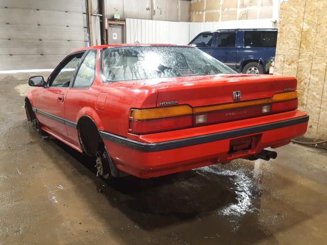 JHMBA423XKC042700 - 1989 HONDA PRELUDE 2. RED photo 3