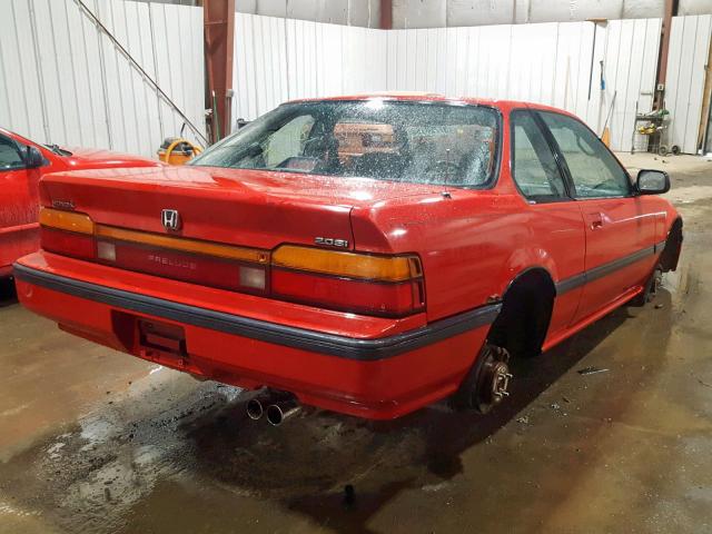 JHMBA423XKC042700 - 1989 HONDA PRELUDE 2. RED photo 4