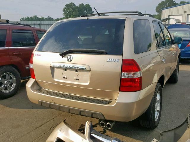 2HNYD18652H522492 - 2002 ACURA MDX TOURIN GOLD photo 4