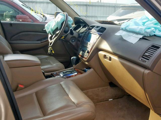 2HNYD18652H522492 - 2002 ACURA MDX TOURIN GOLD photo 5