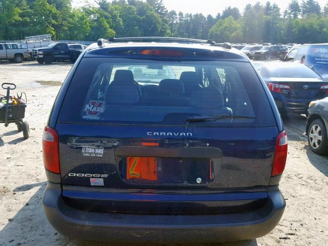 1D4GP25B05B344345 - 2005 DODGE CARAVAN SE BLUE photo 9